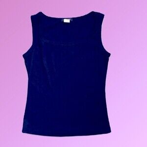 One Heart vintage black tank top size medium slim fit